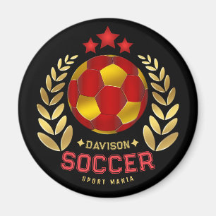 Benutzerdefiniertes Fußball-Logo Magnet