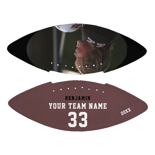 Benutzerdefiniertes Fußball mit Name, Nummer, Team Football (Paneele)