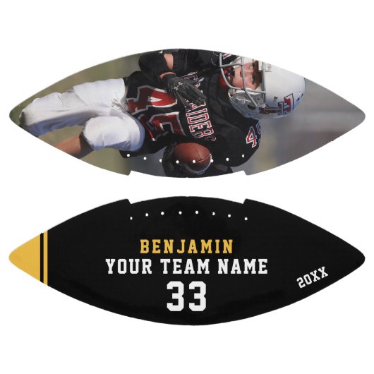 Benutzerdefiniertes Fußball mit Name, Nummer, Team Football (Paneele)