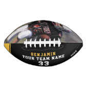 Benutzerdefiniertes Fußball mit Name, Nummer, Team Football (Vorderseite)