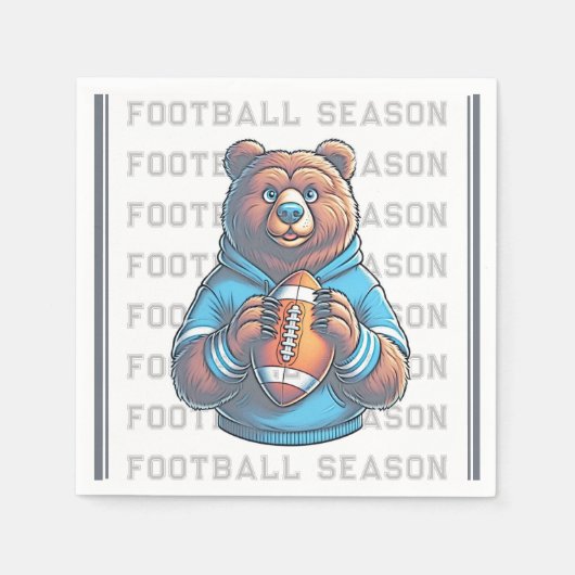 Benutzerdefiniertes Fußballpapier Serviette (Vorderseite)