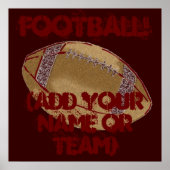 Benutzerdefiniertes Fußballplakat Poster (Vorne)