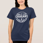 Benutzerdefiniertes Fußballteam mit Spielername Na Tri-Blend Shirt (Vorderseite)