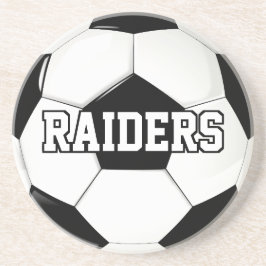 Benutzerdefiniertes Fußballteam oder Spielername o Getränkeuntersetzer