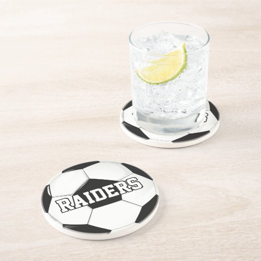 Benutzerdefiniertes Fußballteam oder Spielername o Getränkeuntersetzer (Seite)