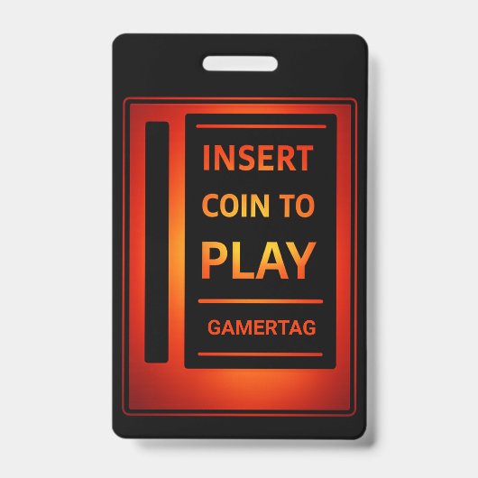 Benutzerdefiniertes Gamer-Abzeichen | Münze einwer Ausweis (Vorderseite)
