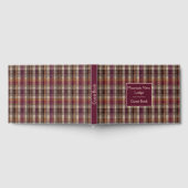 Benutzerdefiniertes Gästebuch Gingham-Stil Ferienw (Voll)