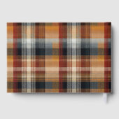 Benutzerdefiniertes Gästebuch Gingham-Stil Ferienw (Rückseite)