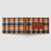 Benutzerdefiniertes Gästebuch Gingham-Stil Ferienw (Voll)