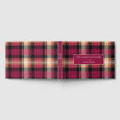 Benutzerdefiniertes Gästebuch Gingham-Stil Ferienw (Voll)