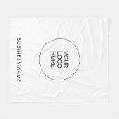 Benutzerdefiniertes Gästehotel Einfache Vorlage Fleecedecke (Vorderseite (Horizontal))