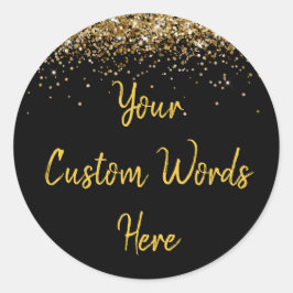 Benutzerdefiniertes Gastgeschenk Personalisiert Ge Runder Aufkleber