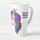 Benutzerdefiniertes Gay Unicorn Milchtasse (Rechte Ecke)