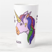 Benutzerdefiniertes Gay Unicorn Milchtasse (Vorderseite)