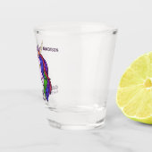 Benutzerdefiniertes Gay Unicorn Schnapsglas (Rechts)