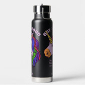 Benutzerdefiniertes Gay Unicorn Trinkflasche (Links)