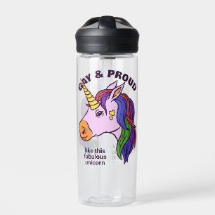 Benutzerdefiniertes Gay Unicorn Trinkflasche