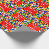 Benutzerdefiniertes Gebäude Blockiert Farbjunge Ge Geschenkpapier (Ecke)