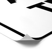 Benutzerdefiniertes GEBIET-Zeichen - Fügen Sie Ihr Poster (Ecke)