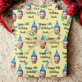 Benutzerdefiniertes Geburtstagspapier, Alles Gute Geschenkpapier Set