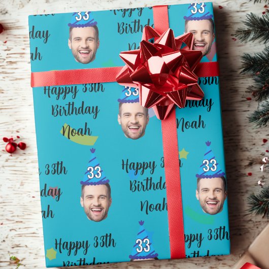 Benutzerdefiniertes Geburtstagsverpackungspapier, Geschenkpapier
