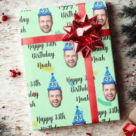 Benutzerdefiniertes Geburtstagsverpackungspapier Geschenkpapier