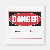 Benutzerdefiniertes Gefahrensymbol Magnet (Vorne)