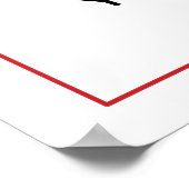 Benutzerdefiniertes Gefahrensymbol Poster (Ecke)