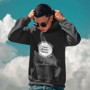 Benutzerdefiniertes Gehäuse mit Bild und Text Hoodie