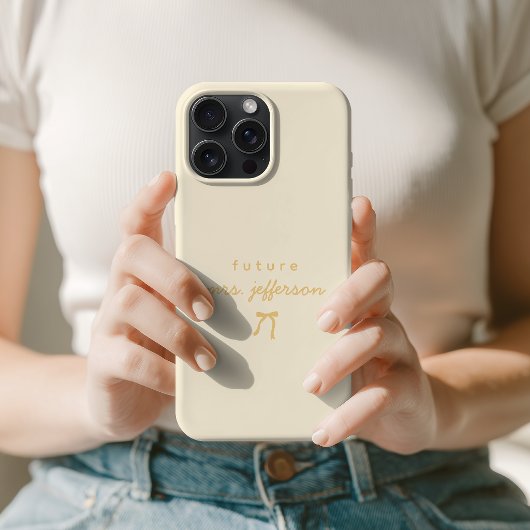 Benutzerdefiniertes Gelb Minimalistisches Future M Case-Mate iPhone Hülle