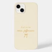 Benutzerdefiniertes Gelb Minimalistisches Future M Case-Mate iPhone Hülle (Rückseite)
