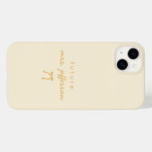 Benutzerdefiniertes Gelb Minimalistisches Future M Case-Mate iPhone Hülle (Rückseite (Horizontal))