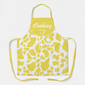 Benutzerdefiniertes gelbes Kuhfeld Muster für die  Schürze (Vorderseite)