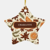 Benutzerdefiniertes, gemütliches Gewürzmuster - Na Keramik Ornament (Hinten)