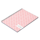 Benutzerdefiniertes geometrisches Muster für licht Notizblock (Linke Seite)