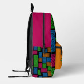 Benutzerdefiniertes geometrisches Personalisiertes Bedruckter Rucksack (Links)