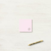 Benutzerdefiniertes Geschäft - Hintergrundlogo Ros Post-it Klebezettel (Auf Schreibtisch)
