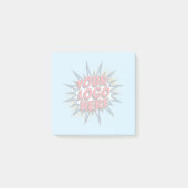 Benutzerdefiniertes Geschäft - Logo-Blau Post-it Klebezettel (Vorderseite)