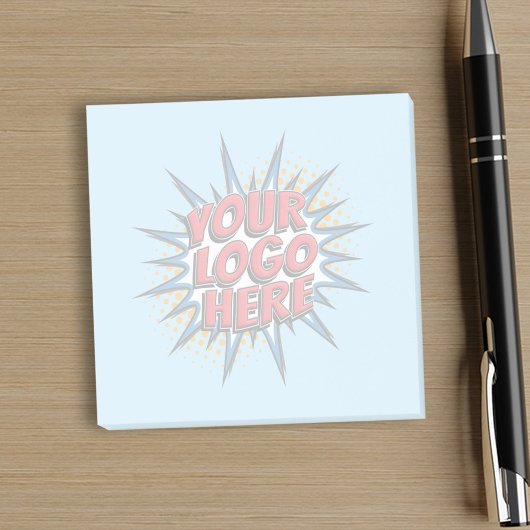 Benutzerdefiniertes Geschäft - Logo-Blau Post-it Klebezettel