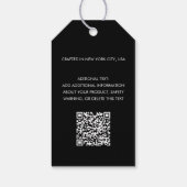 Benutzerdefiniertes Geschäft-Logo Moderne Minimali Geschenkanhänger (Rückseite)