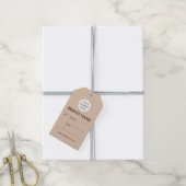 Benutzerdefiniertes Geschäft-Logo modernes minimal Geschenkanhänger (Mit Garn)