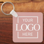 Benutzerdefiniertes Geschäft-Logo & QR-Code Werbea Schlüsselanhänger (Vorderseite)