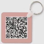 Benutzerdefiniertes Geschäft-Logo & QR-Code Werbea Schlüsselanhänger (Rückseite)