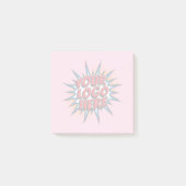 Benutzerdefiniertes Geschäft - Logo-Rosa Post-it Klebezettel (Vorderseite)