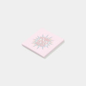 Benutzerdefiniertes Geschäft - Logo-Rosa Post-it Klebezettel (angewinkelt)