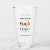 Benutzerdefiniertes Geschäft-Logo und Text Werbegl Glas (Rückseite)