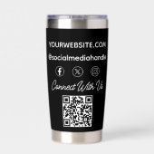 Benutzerdefiniertes Geschäft-Logo Unternehmensfirm Thermobecher (Rückseite)