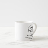 Benutzerdefiniertes Geschäft-Logo Unternehmenswerb Espressotasse (Vorderseite Rechts)