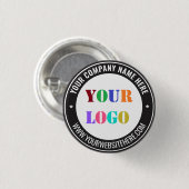 Benutzerdefiniertes Geschäft-Logo Werbe-Button Bei Button (Vorne & Hinten)