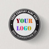 Benutzerdefiniertes Geschäft-Logo Werbe-Button Bei Button (Vorderseite)